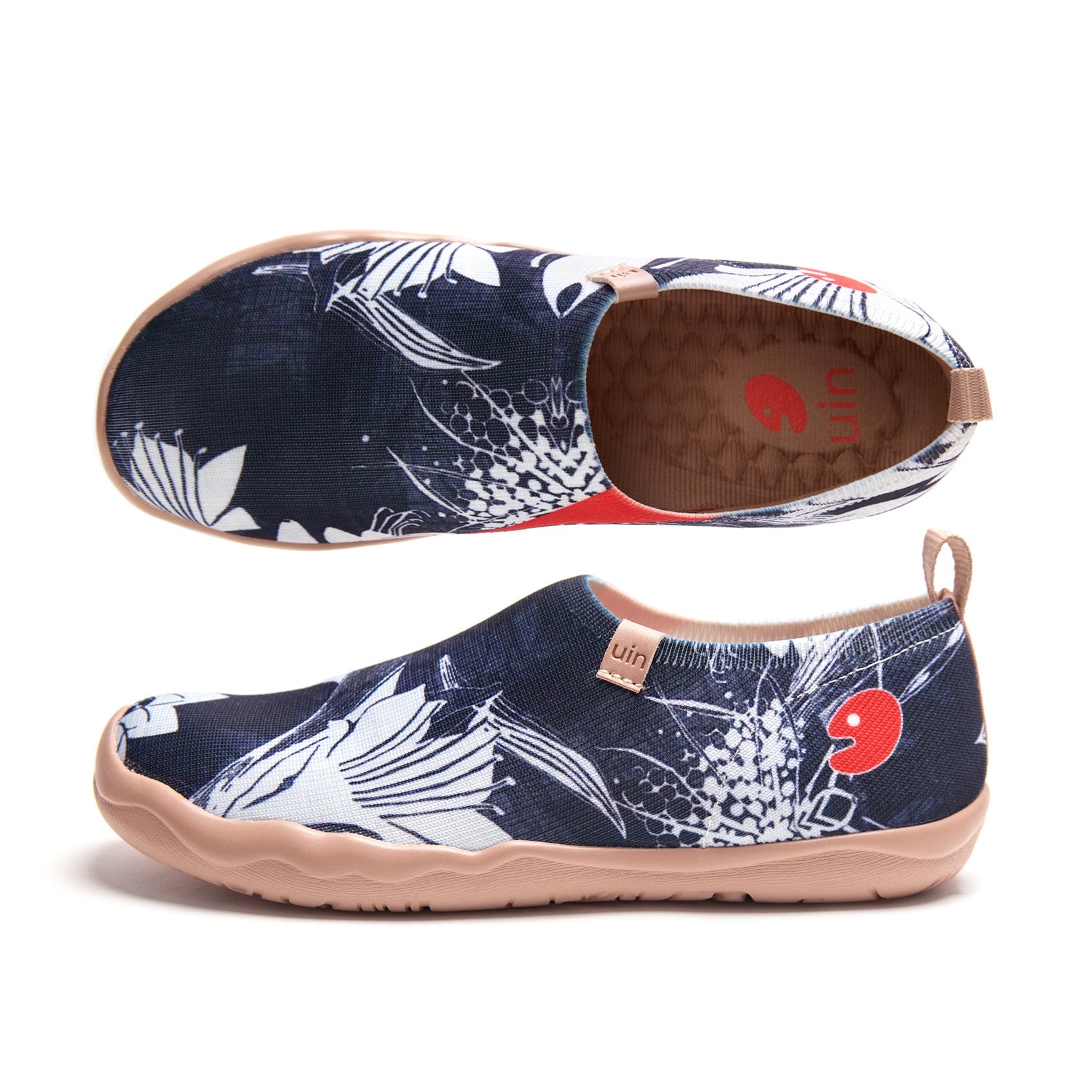 UIN Unisex Painted Art Slip-On Sneakers - Lightweight Walking Shoes For Travel & Casual Wear