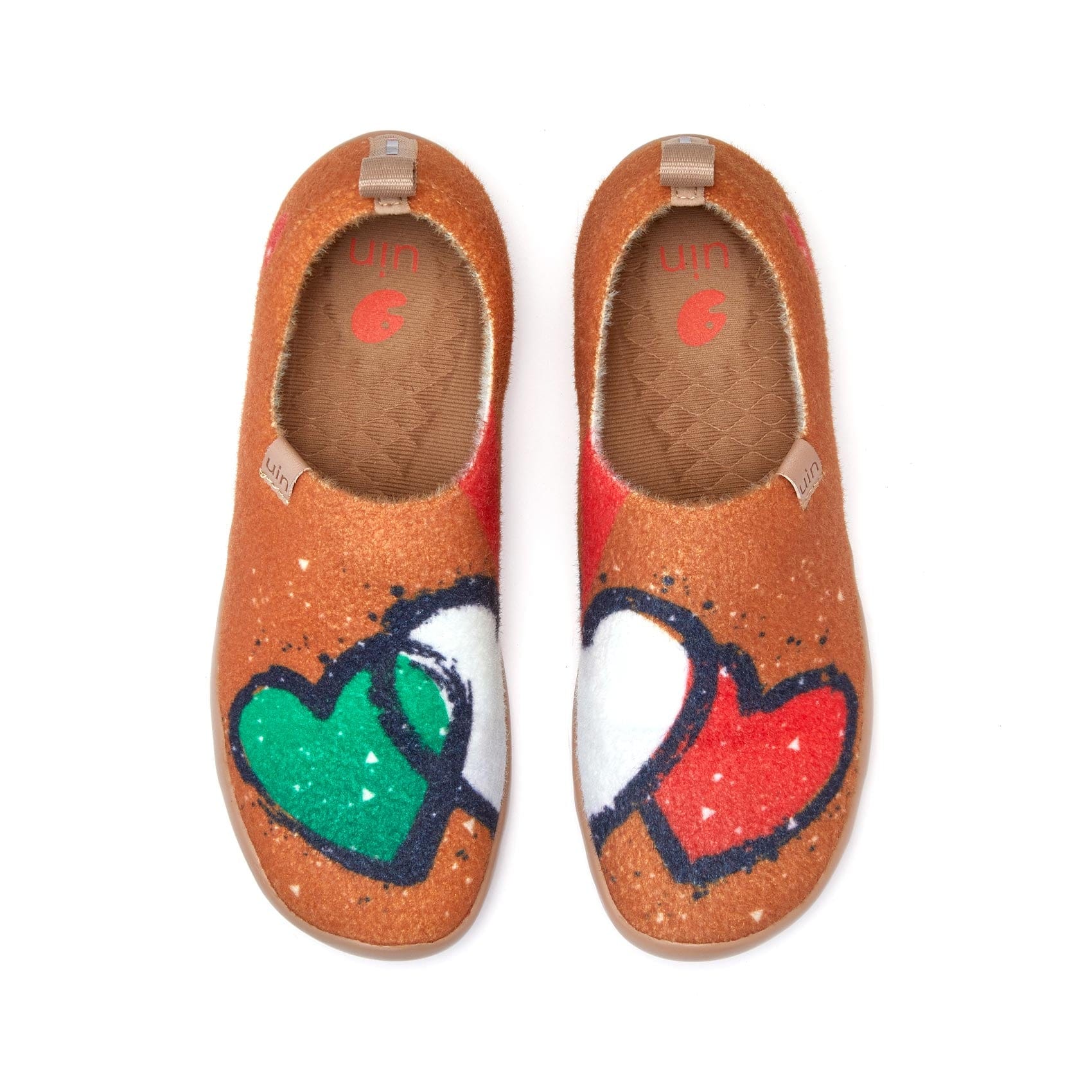 UIN Women's Art Painted Travel Shoes Slip On Knitted Casual Loafers Lightweight Comfort Fashion Sneaker Fresh Coffee – UK UIN Footwear