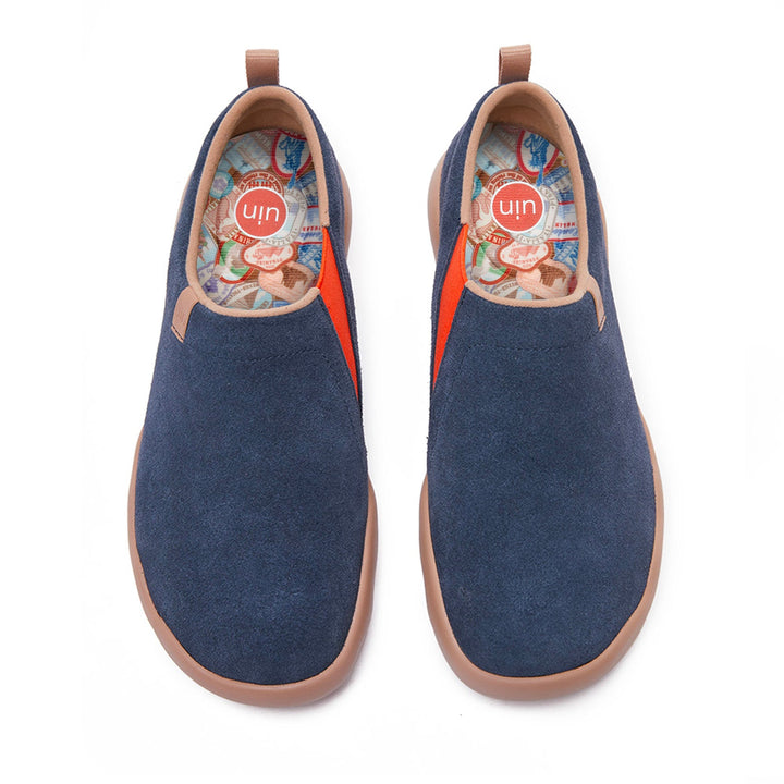 Toledo II Deep Blue Cow Suede Men