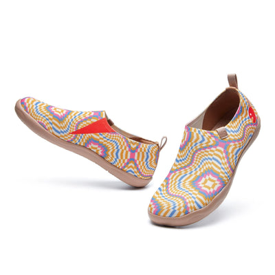 UIN Footwear Women Pop Art Ripple Toledo I Women Canvas loafers