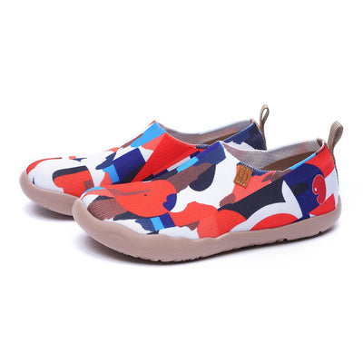 STREET CANVAS Kids Art Designed Knitted Slip-on Shoes
