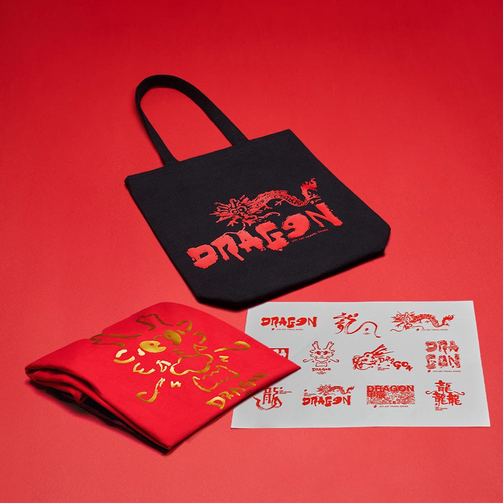 Dragon Year Gift Package B: Sticker+Shopping Tote+T-shirt