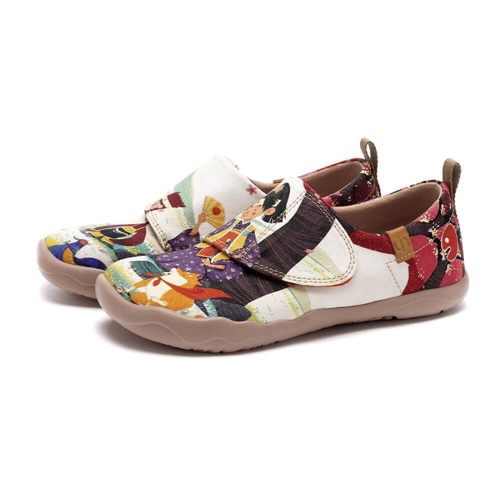 UIN Footwear Kid Rantarō's Summer Canvas loafers