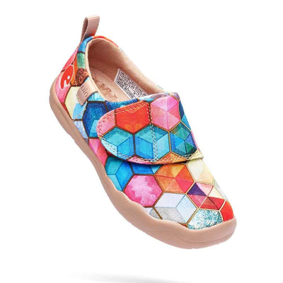 UIN Footwear Kid Stained Glass Kid Canvas loafers