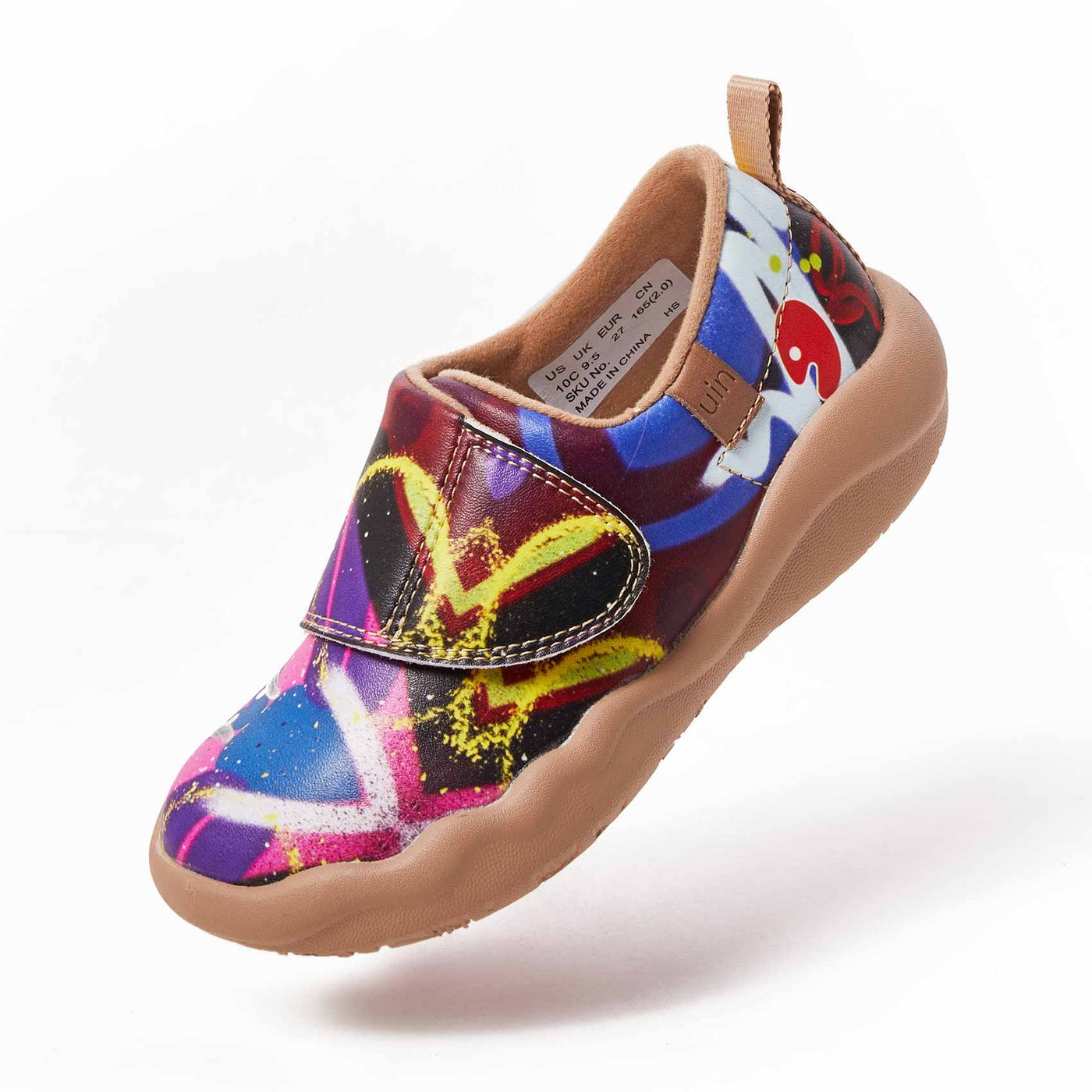 UIN Footwear Kid Watercolor Kingdom Kid Canvas loafers