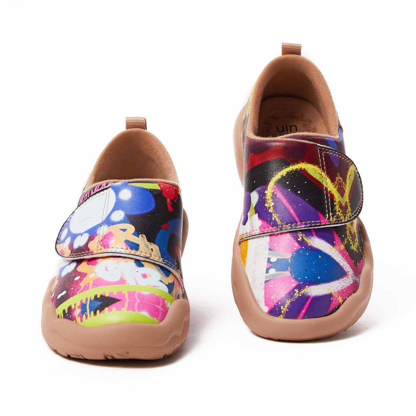 UIN Footwear Kid Watercolor Kingdom Kid Canvas loafers