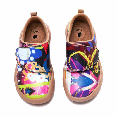 UIN Footwear Kid Watercolor Kingdom Kid Canvas loafers