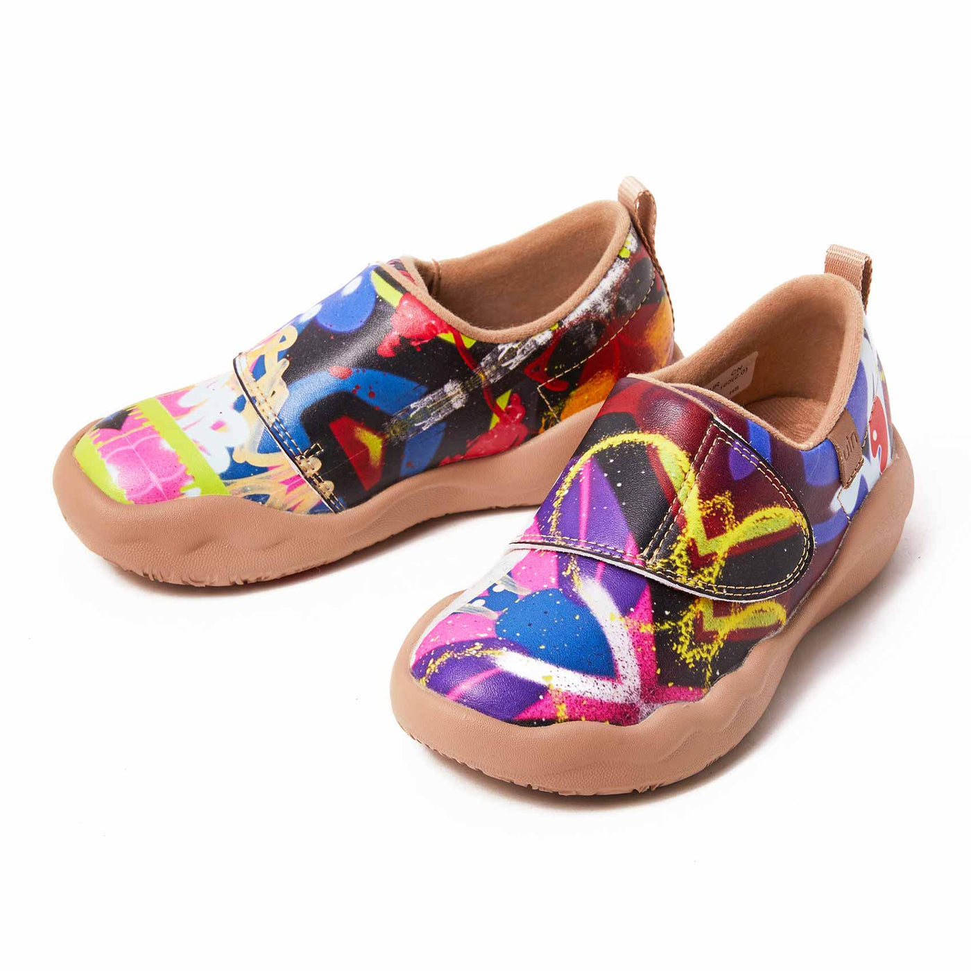 UIN Footwear Kid Watercolor Kingdom Kid Canvas loafers