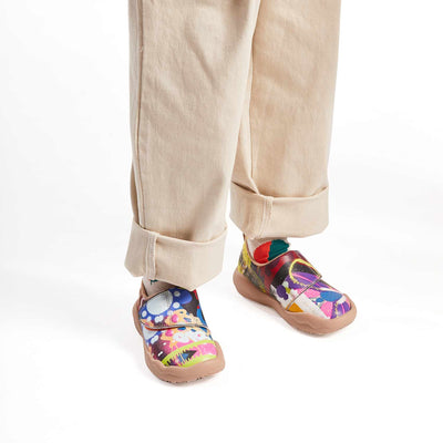 UIN Footwear Kid Watercolor Kingdom Kid Canvas loafers