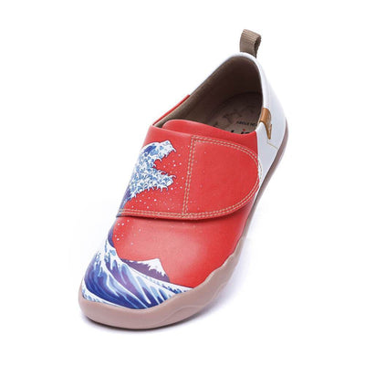 UIN Footwear Kid -Wavy Monster- kids Art Painted Fashion Shoes Canvas loafers