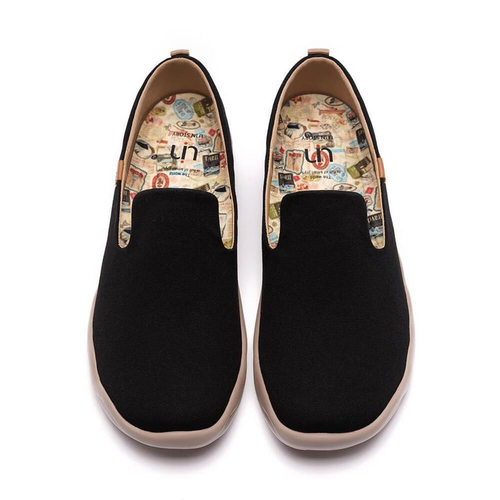 UIN Footwear Men Barcelona Canvas Black Canvas loafers
