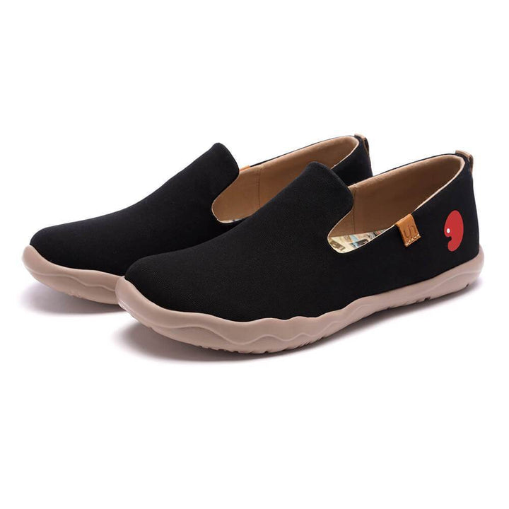 UIN Footwear Men Barcelona Canvas Black Canvas loafers