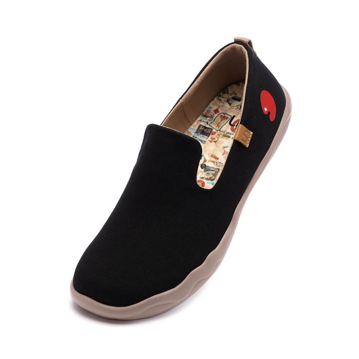 UIN Footwear Men Barcelona Canvas Black Canvas loafers