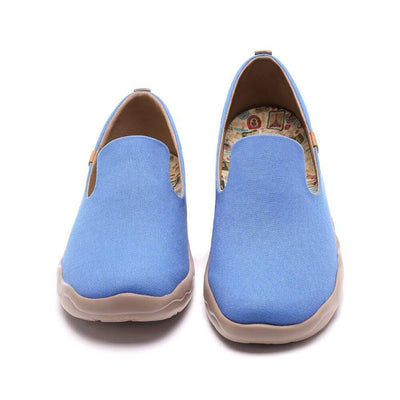 UIN Footwear Men Barcelona Canvas Denim Blue Canvas loafers