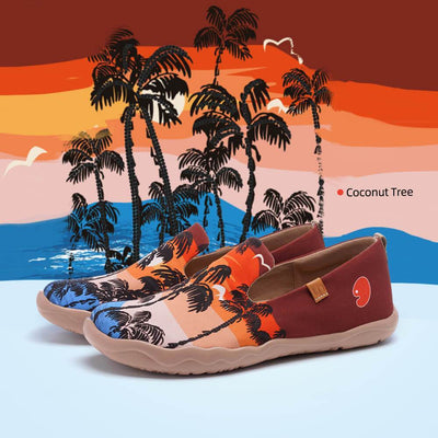 UIN Footwear Men Coconut Tree Canvas loafers