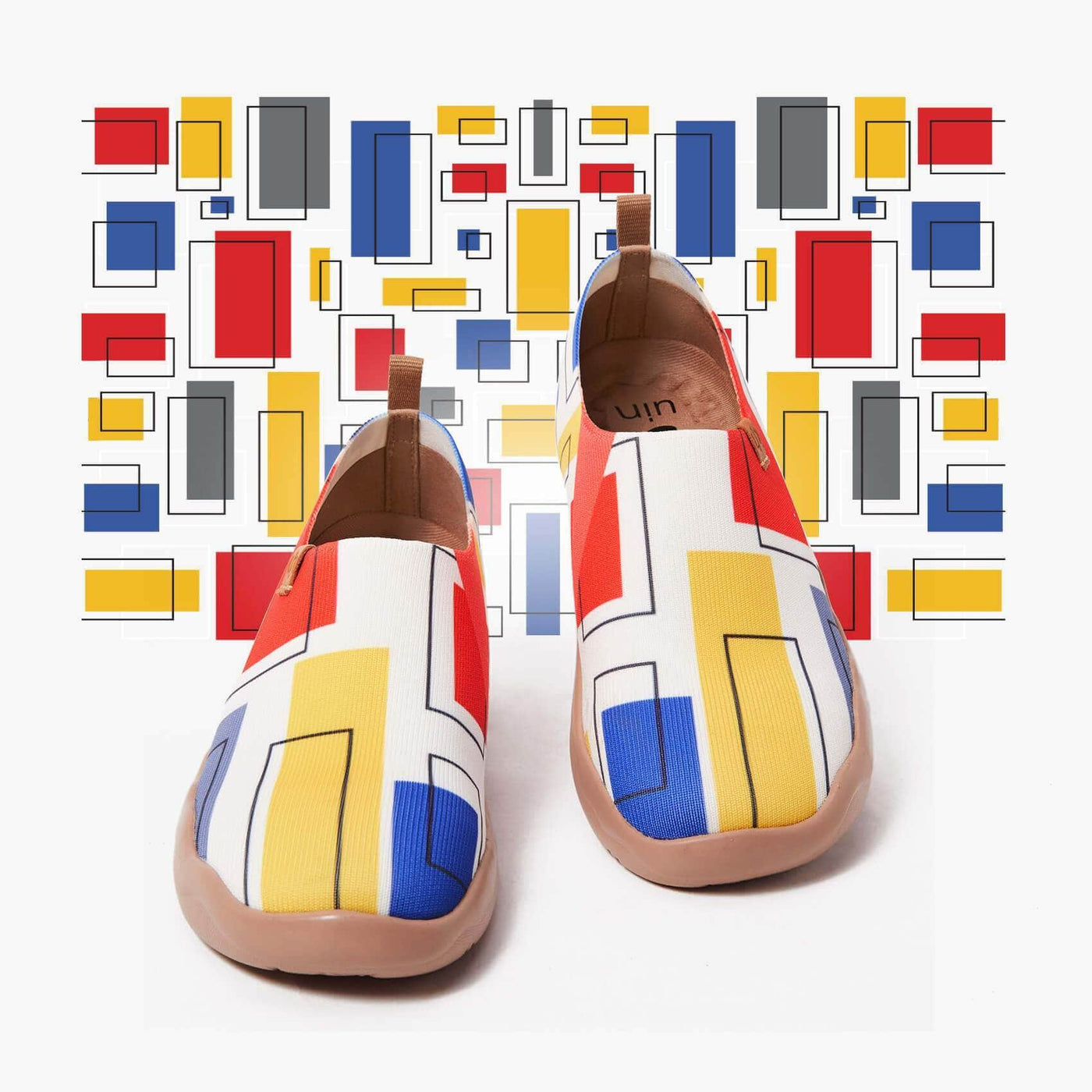 UIN Footwear Men Color Cubes Men Canvas loafers