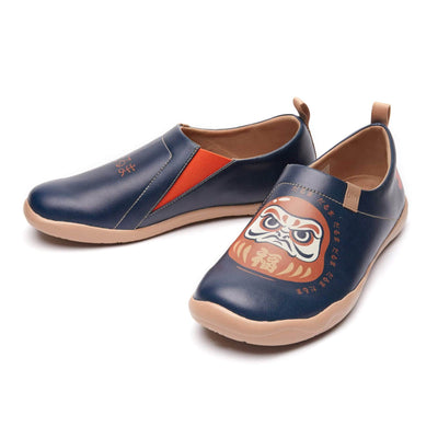 UIN Footwear Men Daruma-Deep Blue Canvas loafers