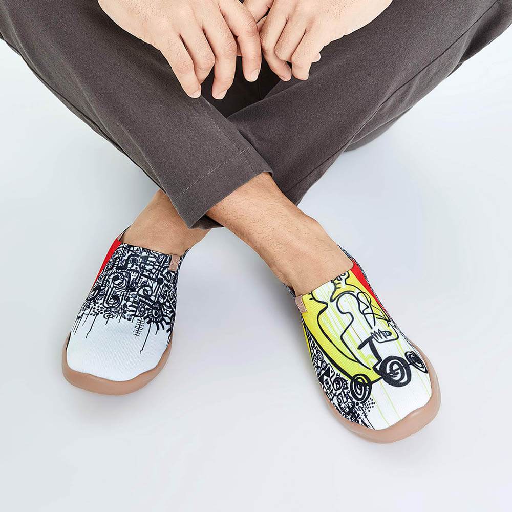 UIN Footwear Men Figure Body Canvas loafers