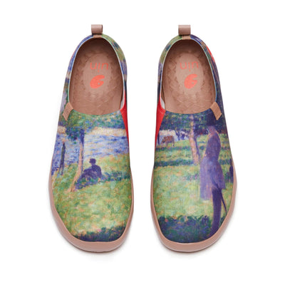 UIN Footwear Men Georges Seurat Study for 'La Grande Jatte’ Men Canvas loafers