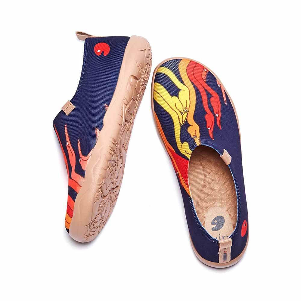 UIN Footwear Men Give me Fire Canvas loafers