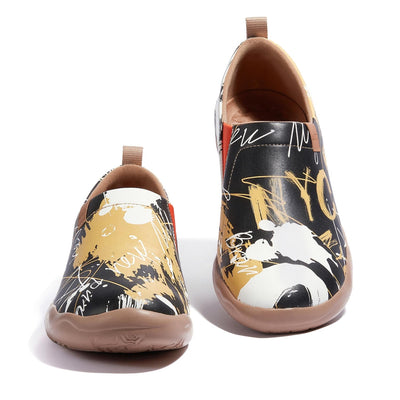 UIN Footwear Men Graffiti NYC Toledo I Men Canvas loafers