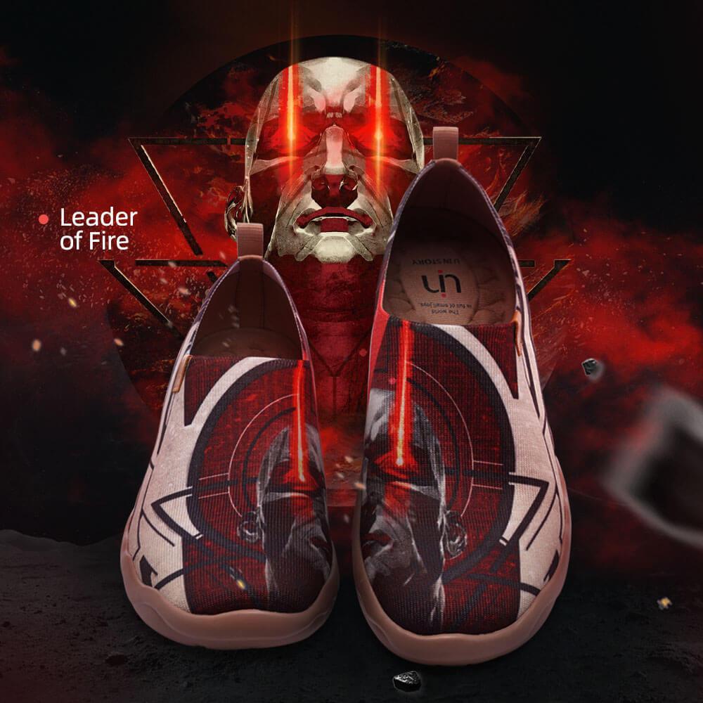 UIN Footwear Men Leader of Fire Canvas loafers