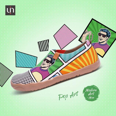 UIN Footwear Men Pop Art Men Canvas Slip-ons Canvas loafers