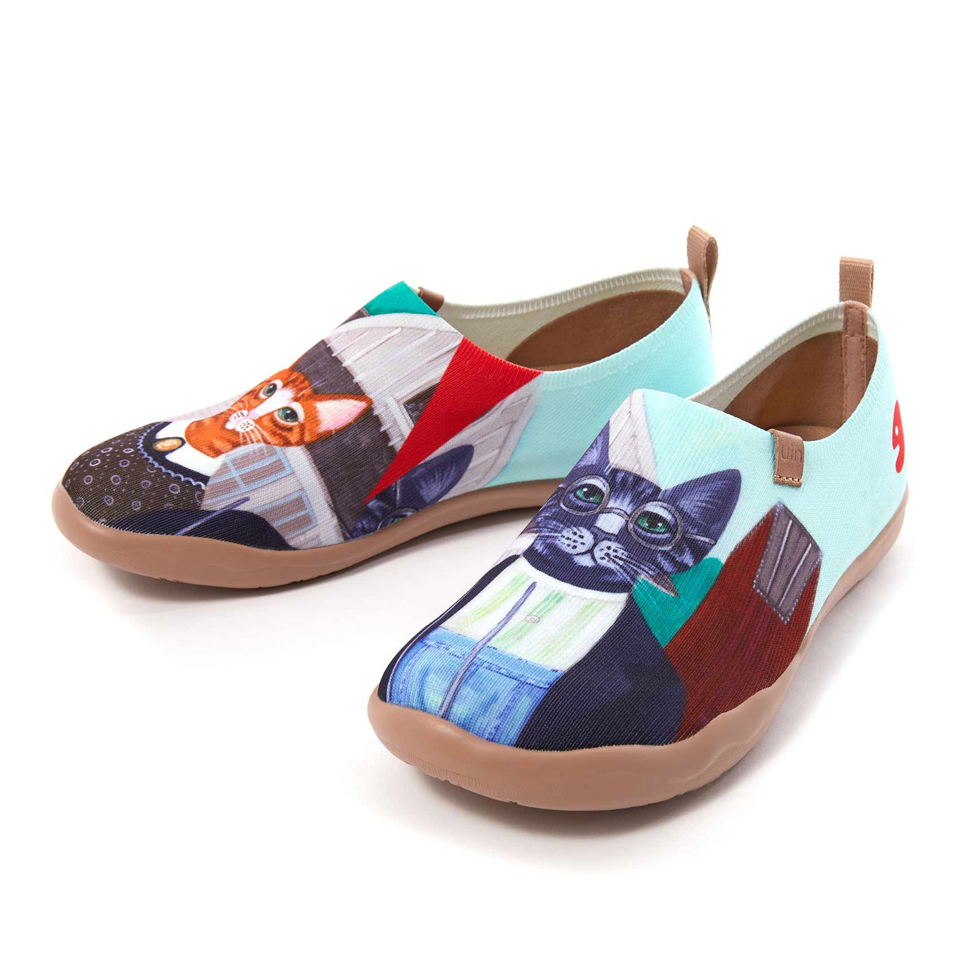 UIN Footwear Men (Pre-sale) Cat Couple Men Canvas loafers