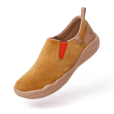 UIN Footwear Men (Pre-sale) Cuenca Khaki Cow Suede Men Canvas loafers