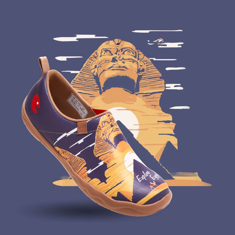 UIN Footwear Men (Pre-sale) Great Sphinx of Giza Canvas loafers