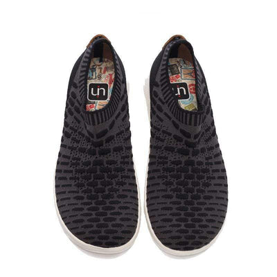 UIN Footwear Men Sicily Black Canvas loafers