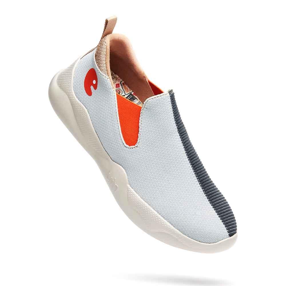 UIN Footwear Men Simple Gray Mijas Canvas loafers