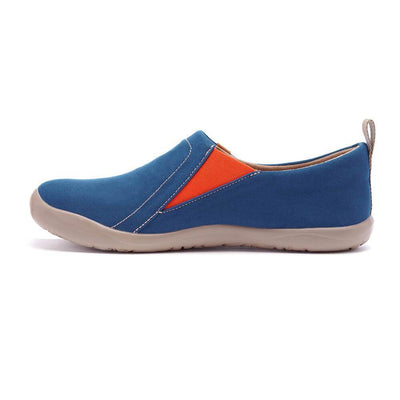 UIN Footwear Men Toledo Dark Blue Canvas loafers