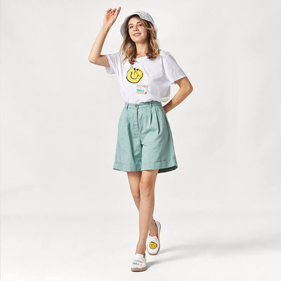 UIN Footwear T-shirt Smiley T-shirt Canvas loafers