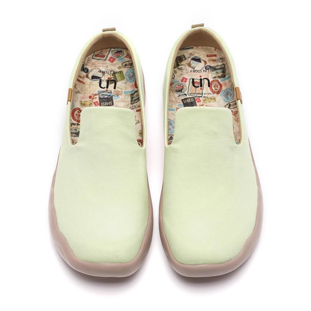 UIN Footwear Women Barcelona Canvas Light Green Canvas loafers