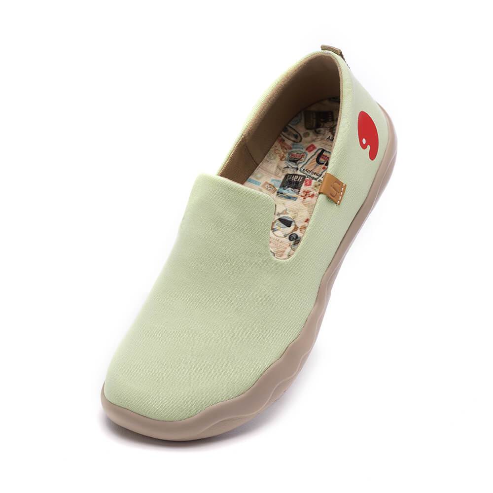 UIN Footwear Women Barcelona Canvas Light Green Canvas loafers