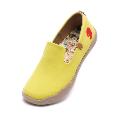 UIN Footwear Women Barcelona Canvas Yellow Canvas loafers