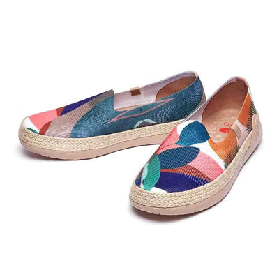UIN Footwear Women Broad Leaf Marbella Canvas loafers