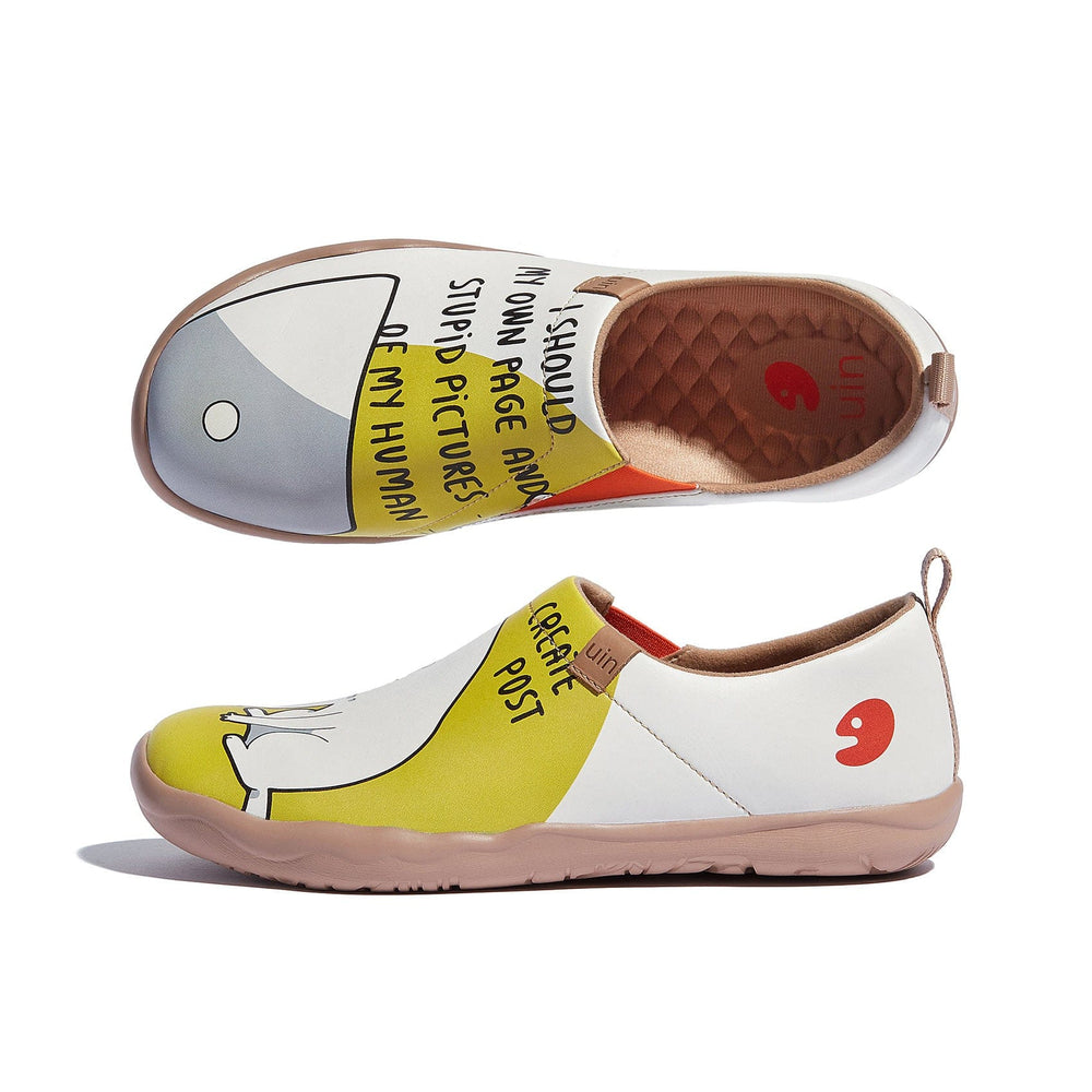 UIN Footwear Women Catstagram Toledo I Women Canvas loafers