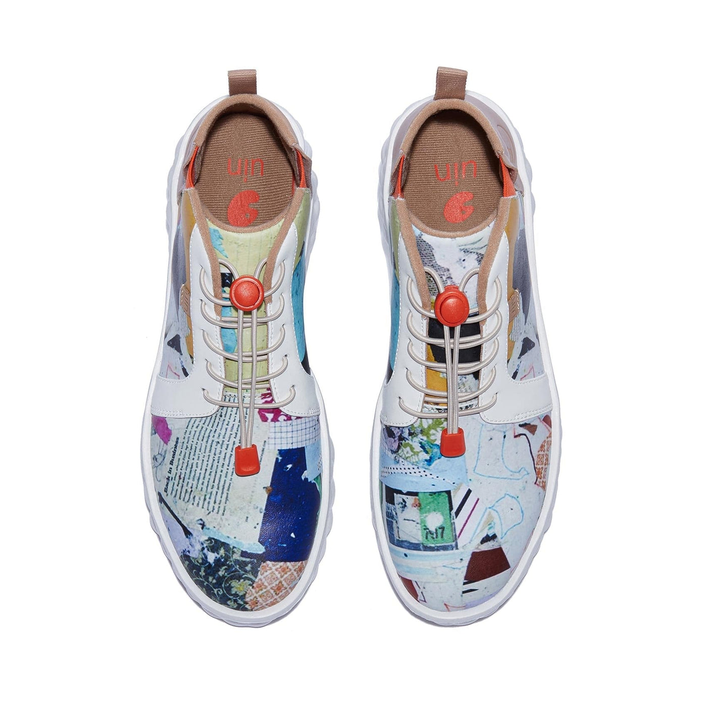 UIN Footwear Women Collage Journal Las Ramblas VIII Women Canvas loafers