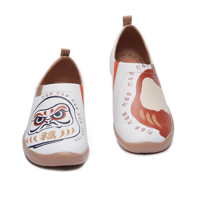 UIN Footwear Women Daruma-White Canvas loafers