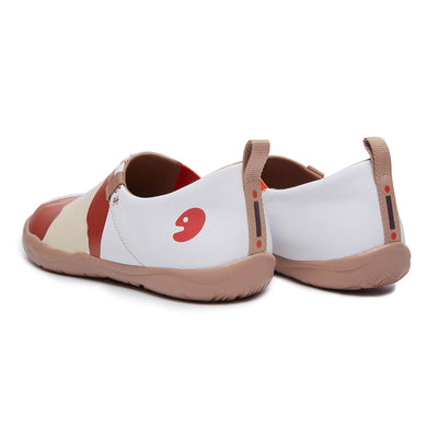 UIN Footwear Women Daruma-White Canvas loafers