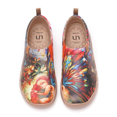 UIN Footwear Women Dreaming Butterfly Fairy Canvas loafers