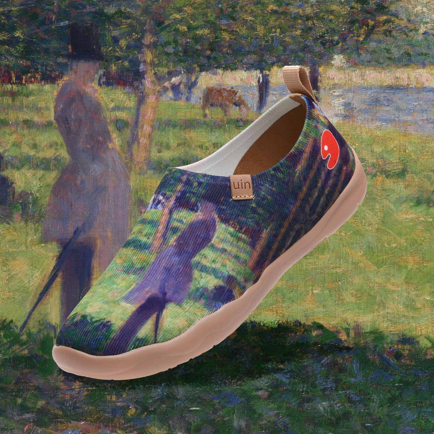 UIN Footwear Women Georges Seurat Study for 'La Grande Jatte’ Women Canvas loafers