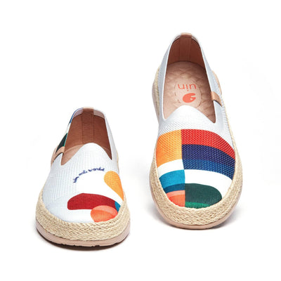 UIN Footwear Women Hold that Color Marbella Canvas loafers