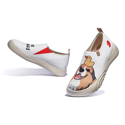 UIN Footwear Women I Love My Corgi Toledo XV Women Canvas loafers