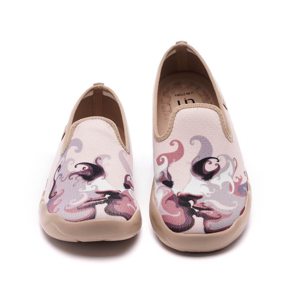 UIN Footwear Women Kiss Me Canvas loafers