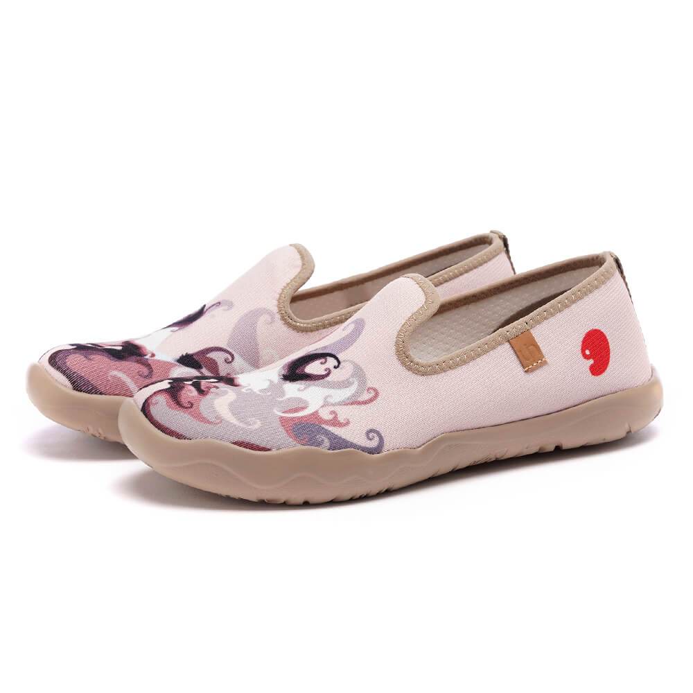 UIN Footwear Women Kiss Me Canvas loafers