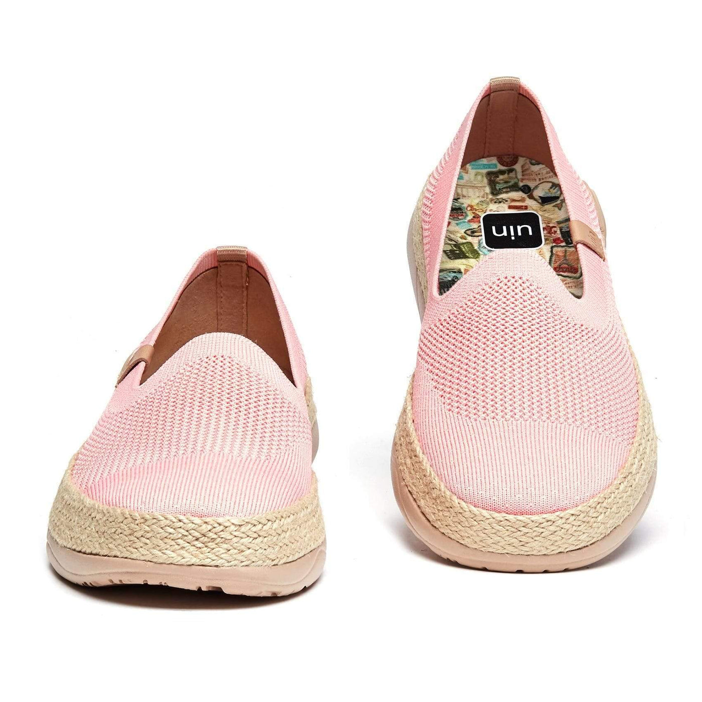 UIN Footwear Women Marbella II Pink Canvas loafers