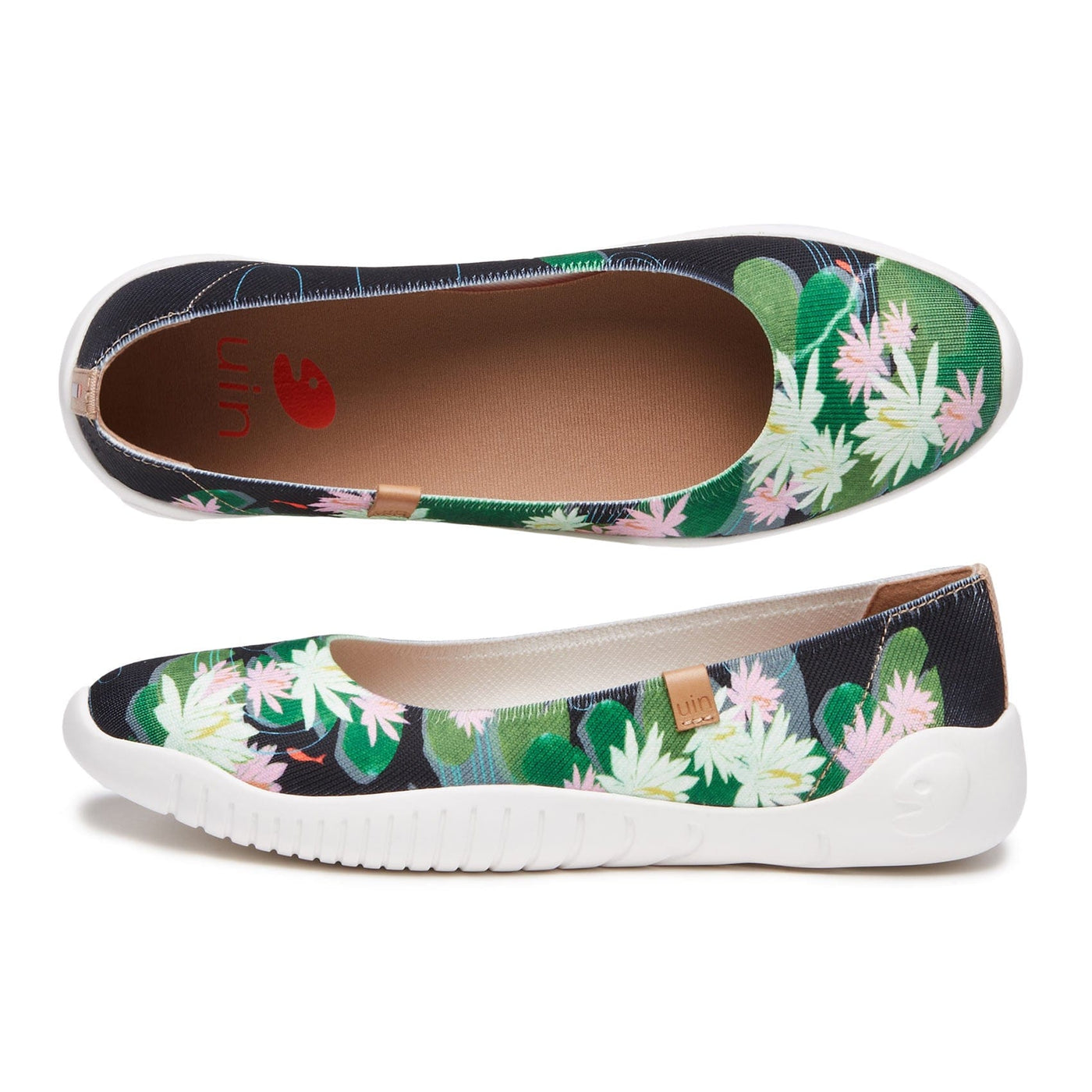 UIN Footwear Women Monet The Water-Lily Pond V2 Minorca Women Canvas loafers